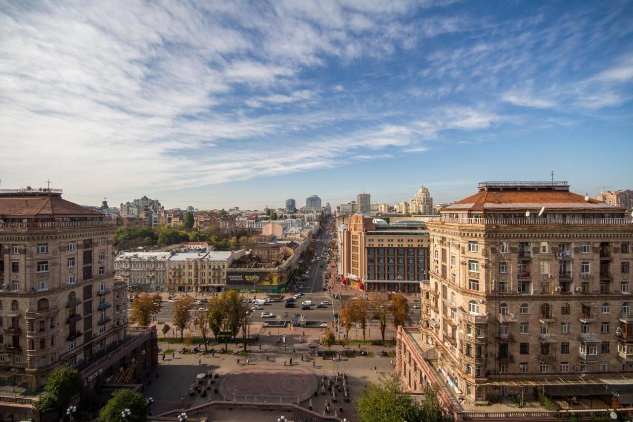 Apartment with jacuzzi and view on Khreschatyk Kiew Exterior foto
